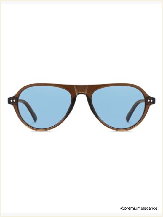 Retro Slim Polarized Aviator Sunglasses UV400 Vintage Pilot Shades main image 7